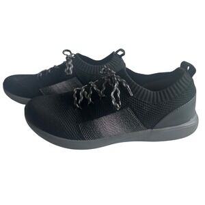 TRAQ by Alegria Black Knit Walking Shoes‎ Sneakers PEA-5050 Men's 42